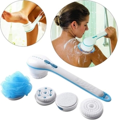 Cepillo electrico para baño con accesorios exfoliante - tienda online