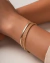 Pulseira Cordão Torcido Baiano Banho de Ouro18k-15Cm+5Extensor