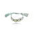 Pulseira Regulável Pulseira Tecido Bege com Azul - comprar online