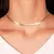Kit Fita Lisa -Colar Choker Fita lisa e Pulseira Fita lisa Banho Ouro 18k -Colar 40cm Pulseira 20Cm na internet