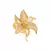 Anel Flor Cravejado Banho Ouro 18k na internet