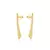 Brinco Liso Banho Ouro 18K - Marina Martins Semijoias