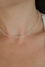 Colar Choker mini perólas com banho de ouro 18k, 35cm - comprar online