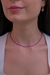 Colar Cristal Rosa -40cm - comprar online