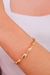 Pulseira Bracelete Torcido Liso Banho de Ouro 18k - comprar online
