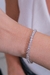 Pulseira Riviera 3 Garras 3mm Banho de Ródio Branco | 17CM | Zircônia - comprar online