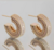 Brinco Argola Cravejada com Zircônias em Banho de Ouro 18k - comprar online