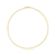 Colar Choker Liso Detalhes Modernos Banho de Ouro 18k - comprar online