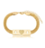 Pulseira Base Retangular Filhos Banho Ouro 18k (Escolha a Variação) - comprar online