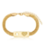 Pulseira Base Retangular Filhos Banho Ouro 18k (Escolha a Variação) - loja online