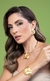 Bracelete Flor Acetinada Detalhe em Pérola Banho de Ouro 18k - comprar online