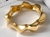 Pulseira Bracelete Torcido Banho De Ouro 18k