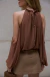Blusa Off Shoulder Chiffon na internet