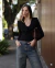 Blusa Decote Degagé Malha