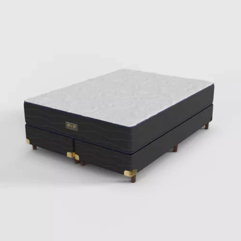 CONJUNTO RELAX HARD GOLD SERIES 200 X 200 X 33 RESORTES POCKET CON ESPUMAS DE ALTA DENSIDAD Y VISCOELÁSTICA, MÁS DOS BOX GOLD SERIES 100 X 200. - comprar online