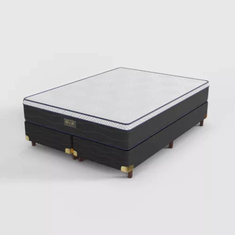 CONJUNTO RELAX SOFT GOLD SERIES 200 x 200 x 33 RESORTES POCKET CON PILLOW TOP VISCOELÁSTICO MÁS DOS BOX GOLD SERIES 100 X 200. - comprar online