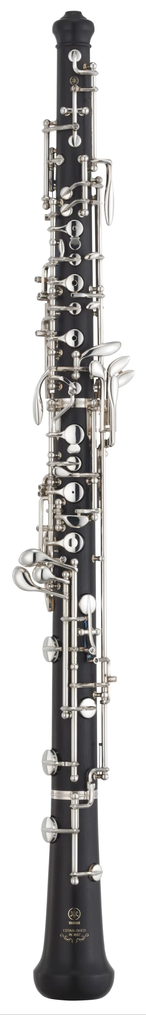 Oboe semiprofesional de granadilla semi-automatico con sistema de octava, llaves en plata