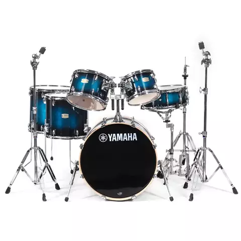 Set de bateria Stage Custom Deep Blue Sunburst de 6 pzs(Bombo de 22", Tarola 14", Toms: 10", 12", Toms de piso: 16", adicional 14", TH945, JHW680W) - comprar en línea