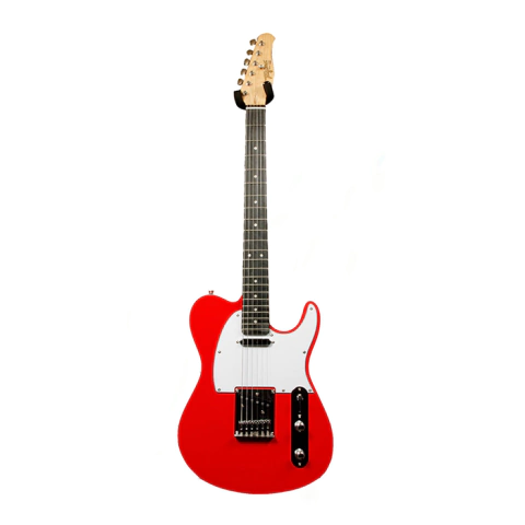 GUITARRA ELECTRICA CLASIC SERIES , COLOR ROJO MICA BLANCA CUERPO DE ALDER, BRAZO DE MAPLE, DIAPASON MADERA TECNICA, PASTILLAS 1 TAGIMA - comprar en línea