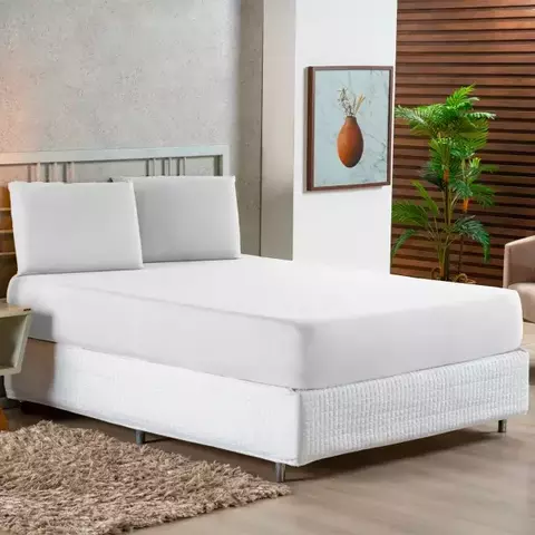 Jogo de Cama Casal 3 Peças Toque de Seda Cor: Branco - comprar online
