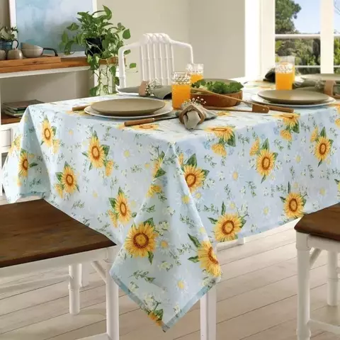 Toalha de Mesa 1,40x1,40m Dohler Estampa/Girasol - comprar online