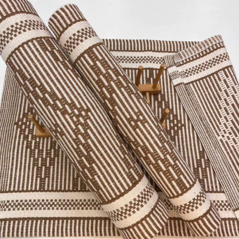 Jogo de Passadeira Artesanal 3 Peças Tear Caramelo - comprar online