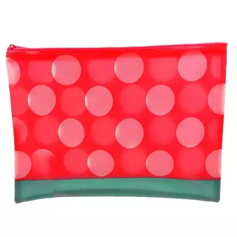 SOBRE DE PLASTICO con cierre "Circulos" 24,5 x 16,5cm - comprar online