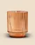 Portavela Vidrio Labrado AMBAR 7,5x6,5cm - comprar online