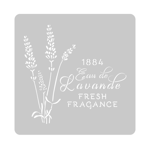 Stencil eQ "French Fragance" 30x30cm - comprar online