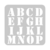 Stencil eQ "ABC1" 30x30cm - comprar online