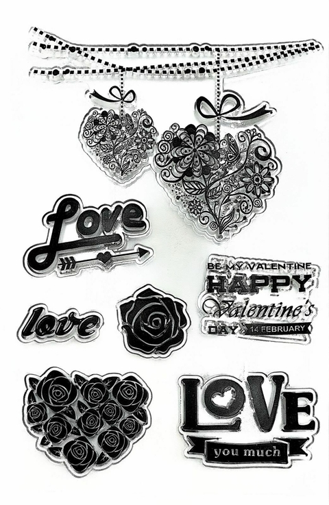 Sello de Silicona "FULL LOVE" 16x11cm - comprar online