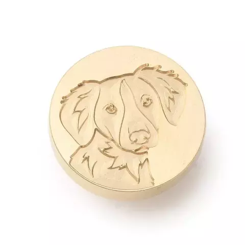 Sello de Bronce para mango, "CARA DE PERRO" - comprar online