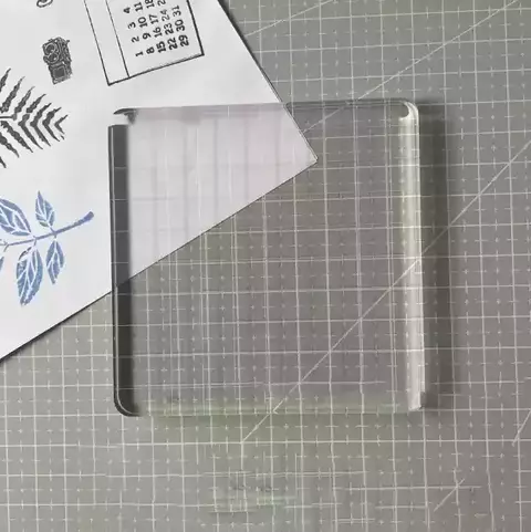 Placa Base Acrilica Cuadrille para Sellos de Silicona 10x10cm - comprar online