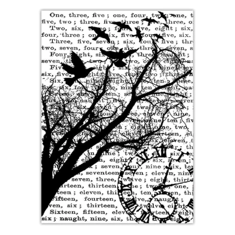 Sello de Tim Holtz Stampers Anonymous "TIME (Tiempo)" 7x10cm - comprar online