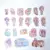 Set De 40 Stickers Pet Kawaii Xixi Holográfico Cute Girl "HELADERIA" - La agenda de Jime