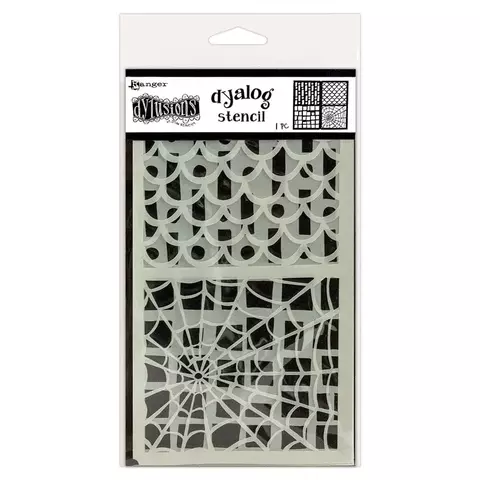 Stencil Dyalog Dylusions "STENCIL IT TOO" 2 stencil 4 diseños 12x10.5cm c/u - comprar online