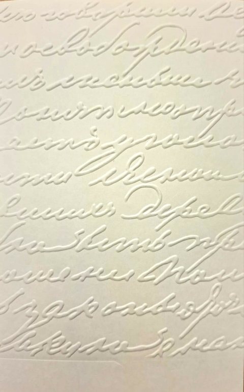 Papel Texturado 3D Secante “ESCRITURA” 10x15cm - comprar online