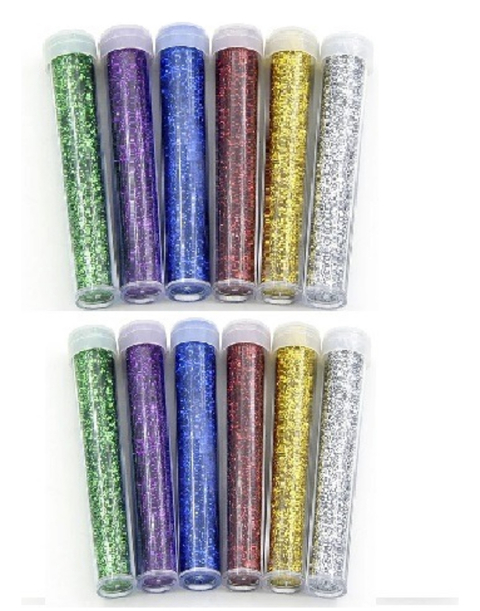 Tubos de Glitter x 12