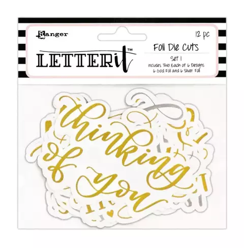 DIE CUTS Ranger Ink Frases Letterit "SET 1" - comprar online