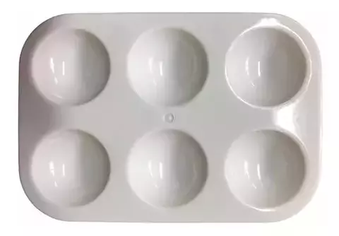 Mezcladora Plastica IBICRAFT 6 cavidades 12.5 x 9 cm