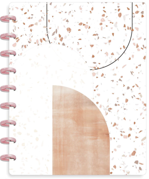 Cuaderno Inteligente Happy Planner "PIEDRA ROSA" 60 hojas 3 divisiones 18x24cm - comprar online