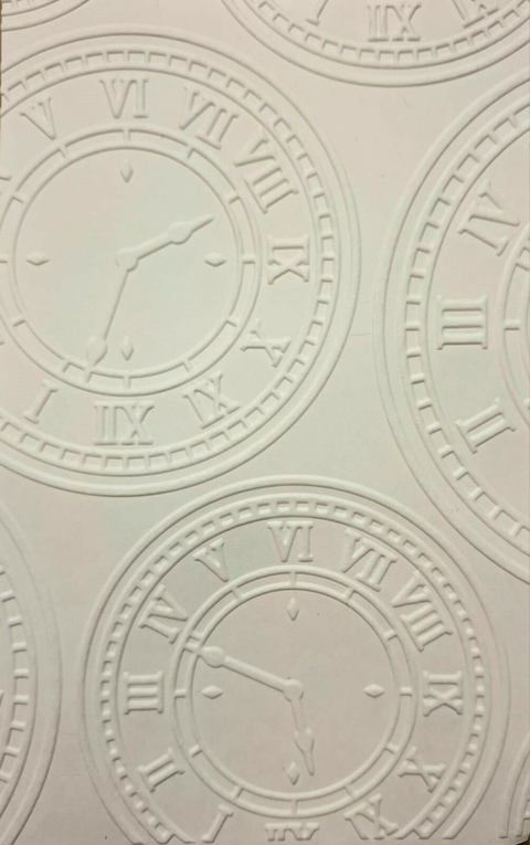 Papel Texturado 3D Secante “RELOJES” 10x15cm - comprar online