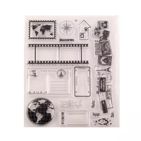 Sello de Silicona "TRAVEL" 18x15cm - comprar online
