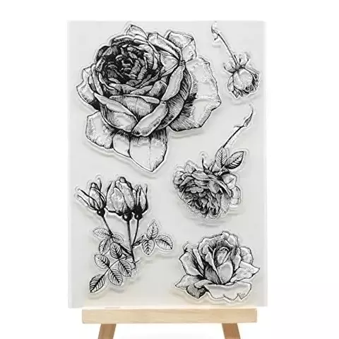 Sello de Silicona "ROSAS" 16x11cm - comprar online