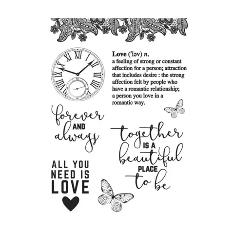 Sello de Silicona "VINTAGE con FRASES" 16x11cm - comprar online