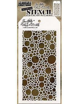 Stencil Tim Holtz Stencil "BUBBLES" 10x21cm - comprar online