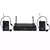 MICROFONE DUPLO UHF HEADSET JWL U585HH