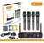 MICROFONE SEM FIO UHF COM 4 BASTÕES - loja online