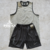 CONJUNTO MUSCULOSA Y SHORT NK (NEGRO o GRIS)