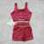 CONJUNTO TOP Y SHORT NK (NEGRO o BORDO) - comprar online